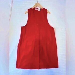 Macy’s Dividends Vest Button Down Maternity Dress